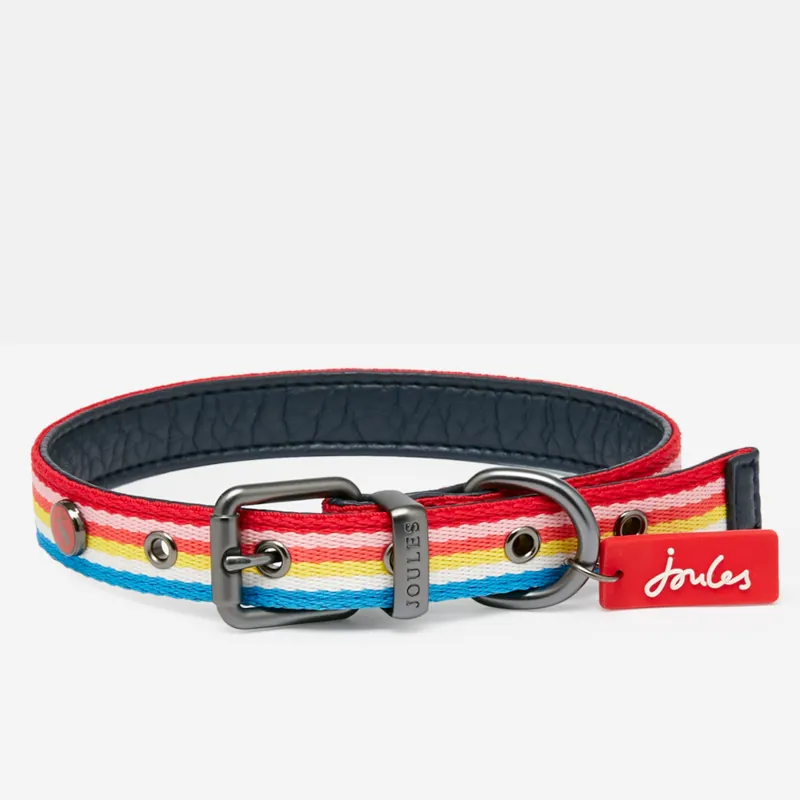 Joules Rainbow Dog Collar